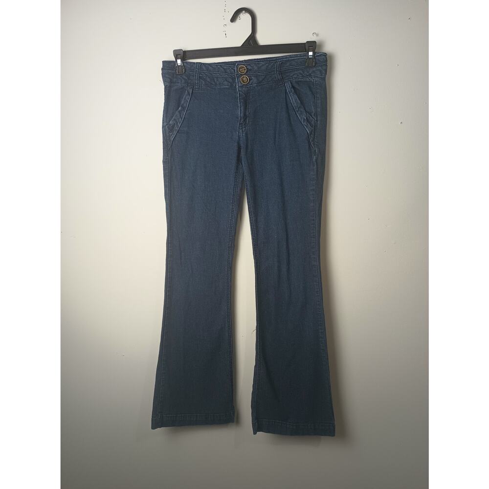 Vintage Candie's Y2K Flared Jeans Low Rise Dark Wash Women's Size 9 Cotton blend